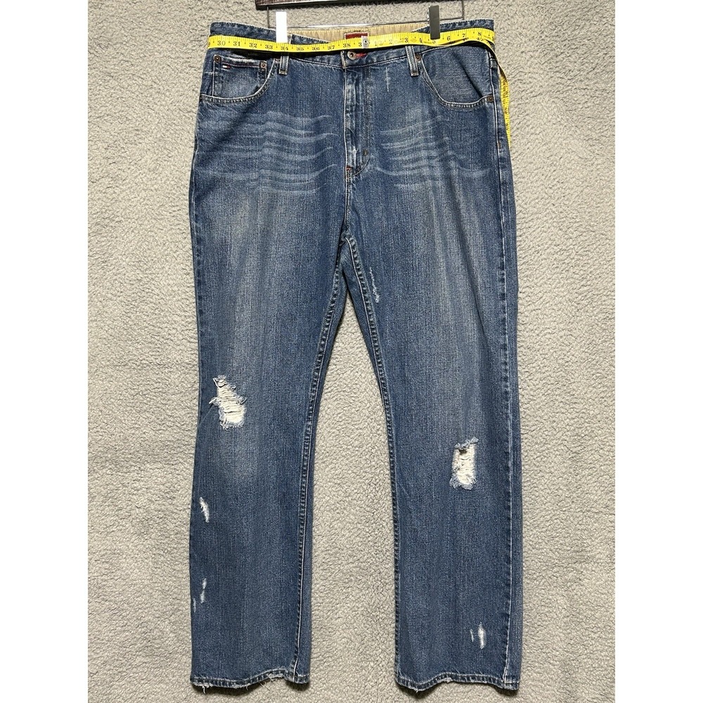 Hilfiger Denim Red Label Freedom Fit Jeans Mens 36x32 Straight Vintage Y2K - Picture 4 of 16